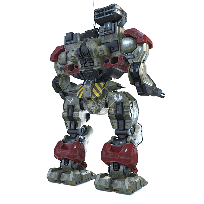 Legendary Warhammer WHM-7S: Heavy BattleMech 3D model image 5