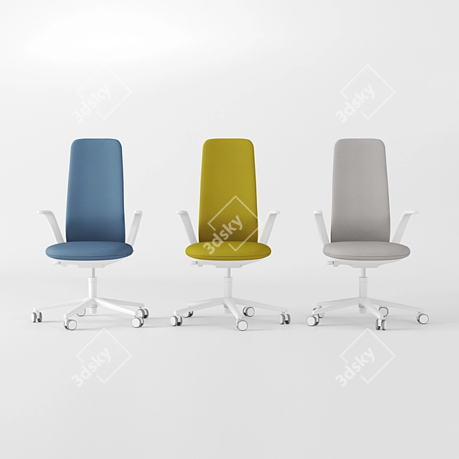 Haworth Nia High Back Chair 3D model image 1