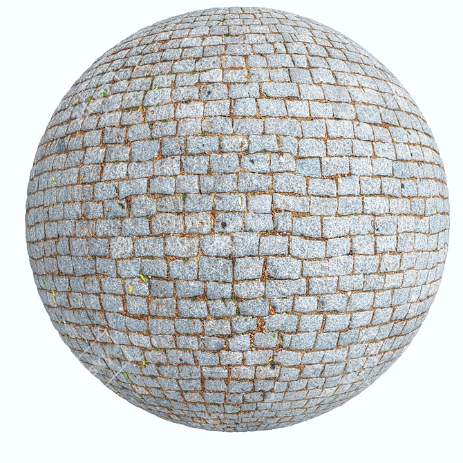  6K Textured Street Paving Stones 3D model image 3