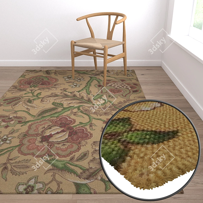 Versatile High-Quality Carpet Set 3D model image 5