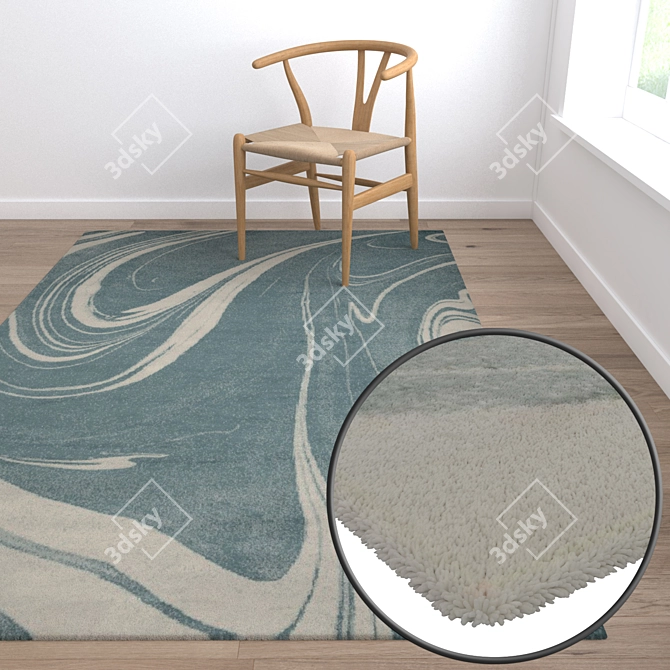 Premium Carpet Set: High-Quality Textures 3D model image 5