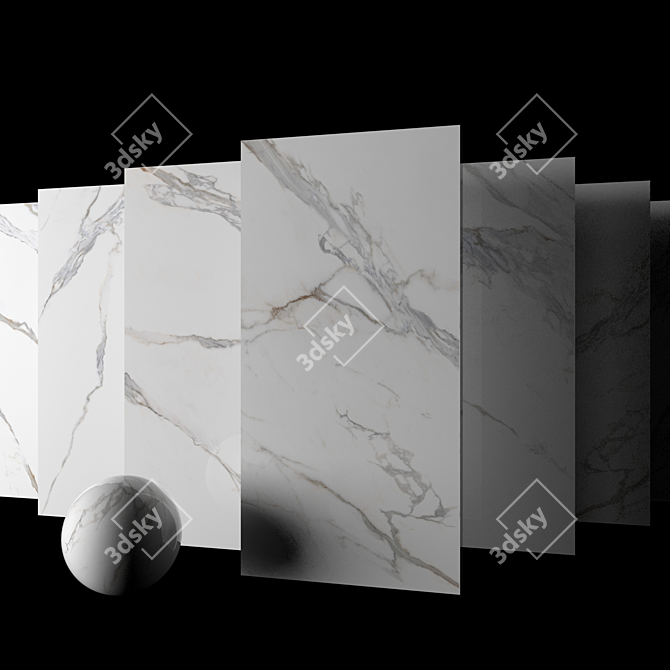 Kritios Marble Set: Museum-Quality Elegance 3D model image 2