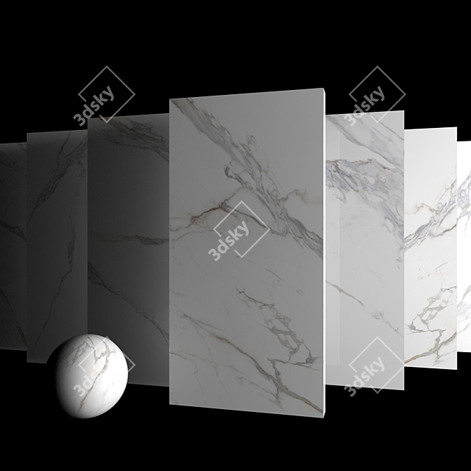 Kritios Marble Set: Museum-Quality Elegance 3D model image 3