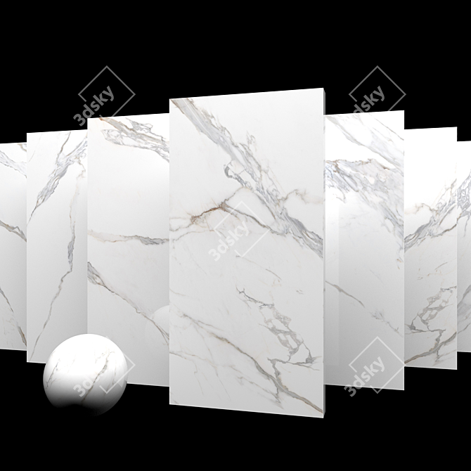 Kritios Marble Set: Museum-Quality Elegance 3D model image 4