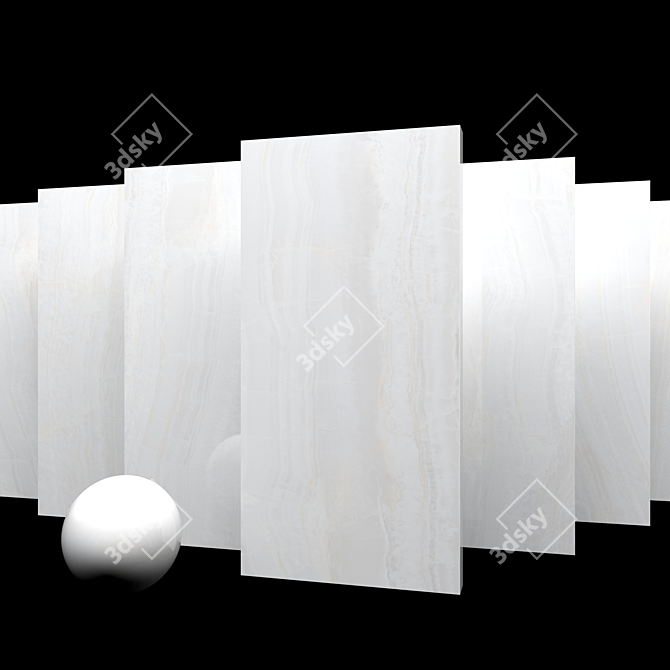 Lumina Ice Marble Set: Museum-Quality Elegance 3D model image 4