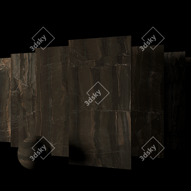 Marble Opera Brown Set: Museum-Quality Elegance 3D model image 2