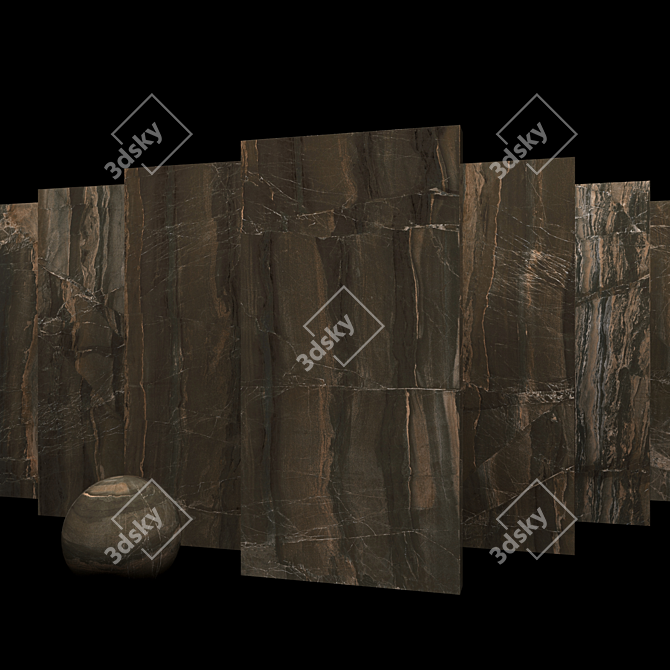 Marble Opera Brown Set: Museum-Quality Elegance 3D model image 4