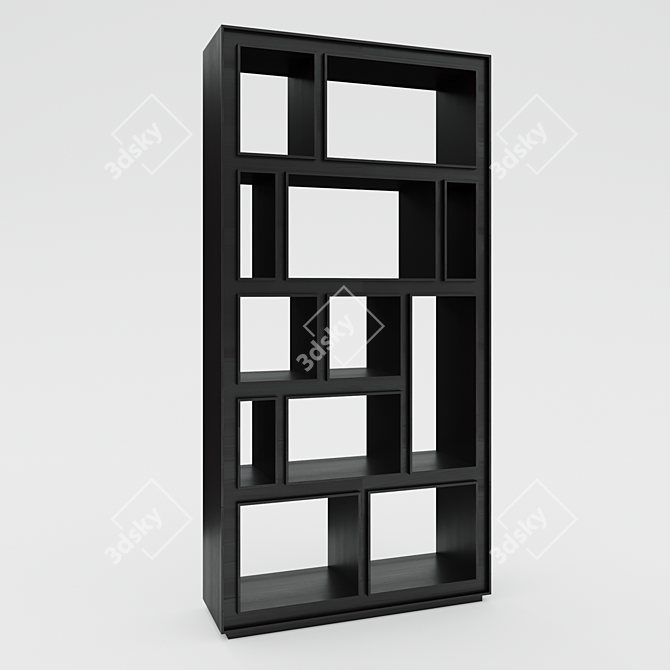 Soul Wood Shelving: Unleash Your Inner Organizer! 3D model image 1