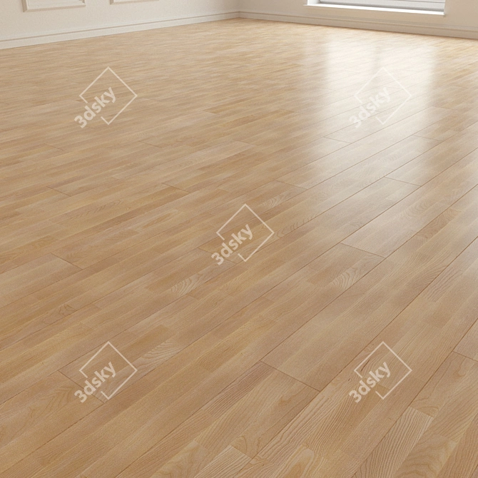 Vibrant Ash Tiramisu Parquet 3D model image 2