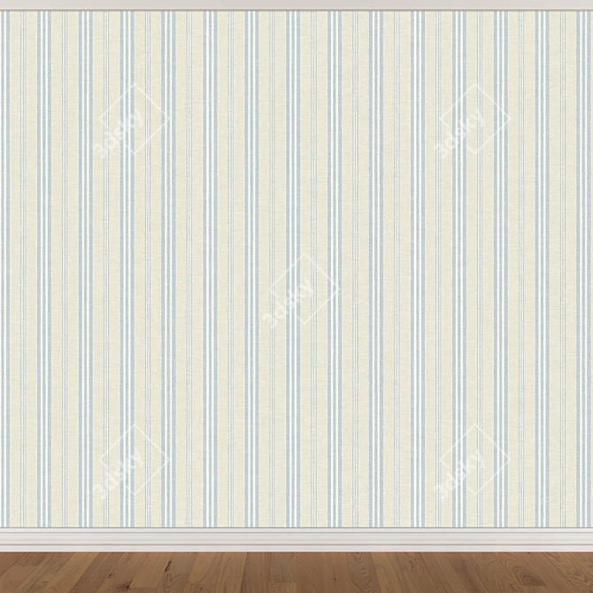 Seamless Wallpaper Set - 3 Colors 3D model image 3