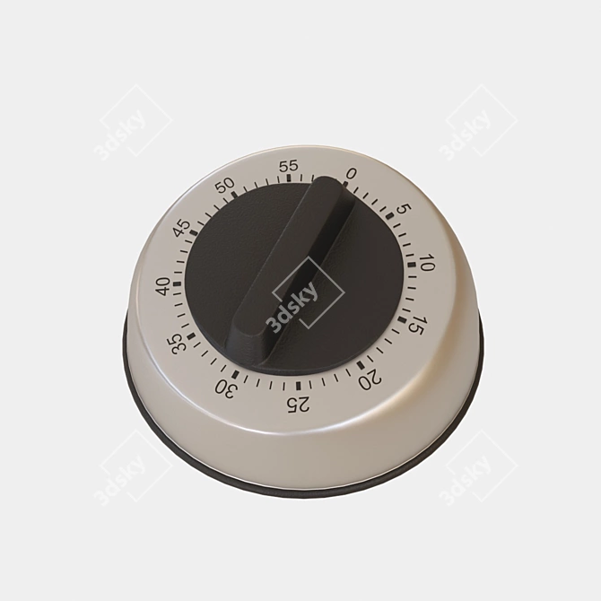 Sleek Kitchen Timer - Time-efficient Cooking 3D model image 2