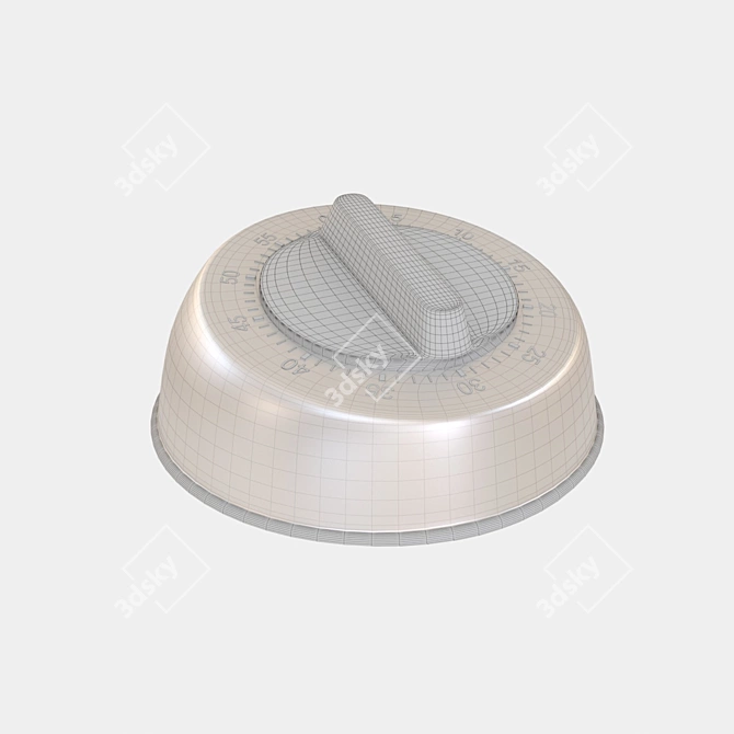 Sleek Kitchen Timer - Time-efficient Cooking 3D model image 3