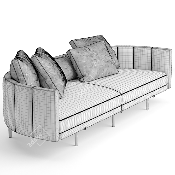 Elegant Torii Sofa: Modern Design, Superior Comfort 3D model image 5