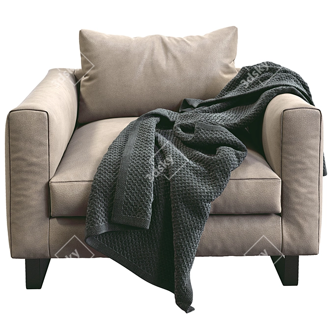 Elegant Prostoria Armchair: Stylish Comfort 3D model image 4