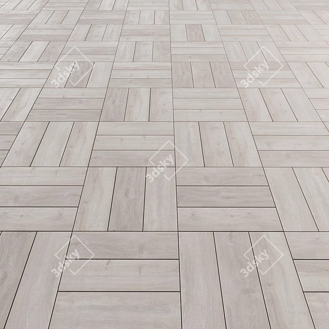 Versatile Laminate Flooring: Standard, Herringbone, Basket Weave 3D model image 4