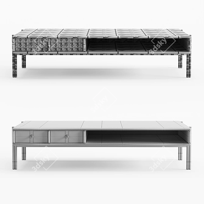 Elegant Bayus Coffee Table 3D model image 4