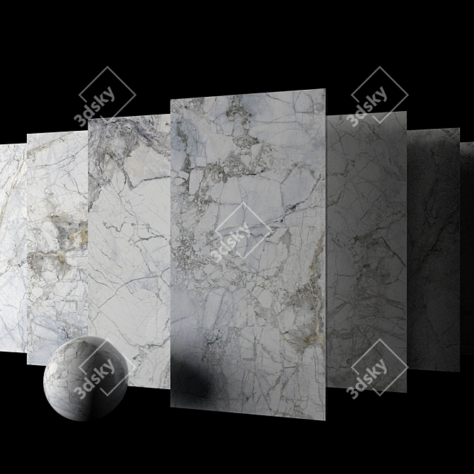 Museum Supreme White Marble Set 3D model image 2