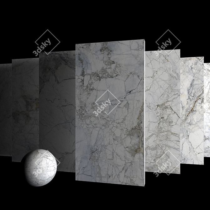 Museum Supreme White Marble Set 3D model image 3