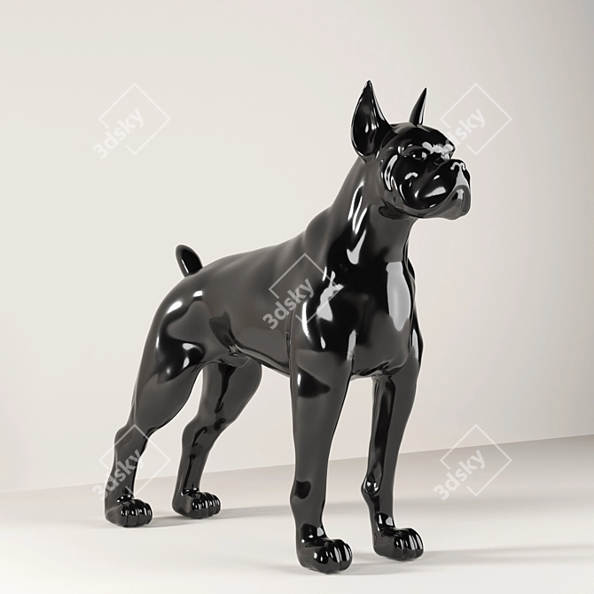 Sleek Toto XL Black Deco 3D model image 1