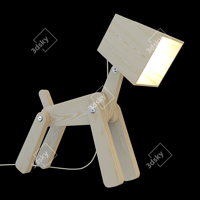 Friendly Kids Table Lamp 3D model image 1