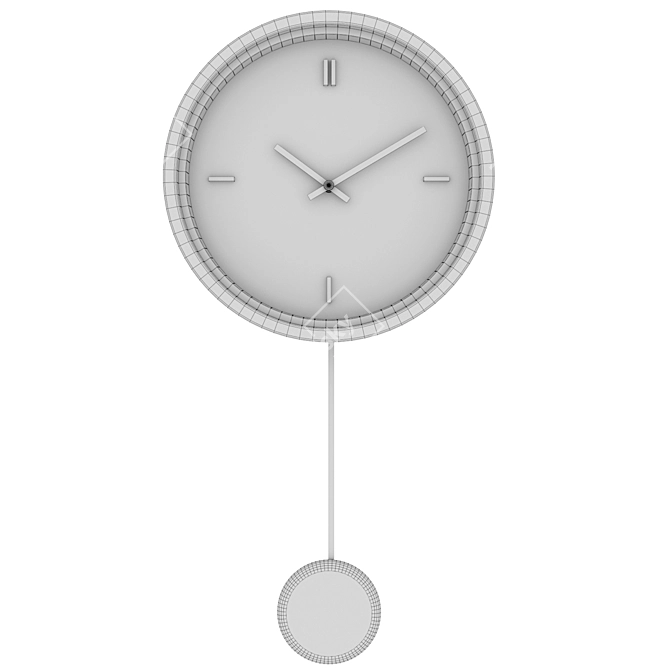  STURSK Wall Clock: Modern Design by Hanna Crondahl 3D model image 3