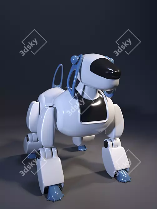 Title: Corona Dog Robot - 3D Model & Renderer 3D model image 3