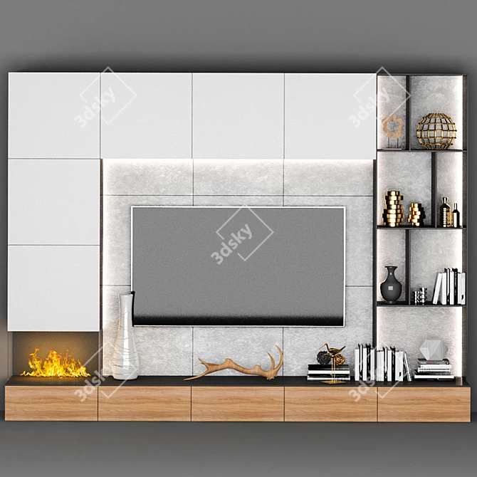  Sleek TV Stand: Modern Design, 70 3D model image 1