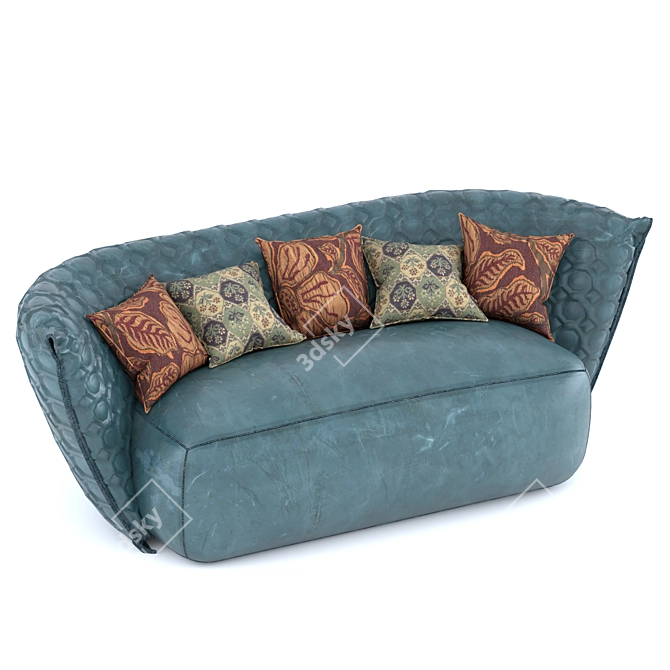 Modern Concept Sofa with High-Resolution Texture 3D model image 1