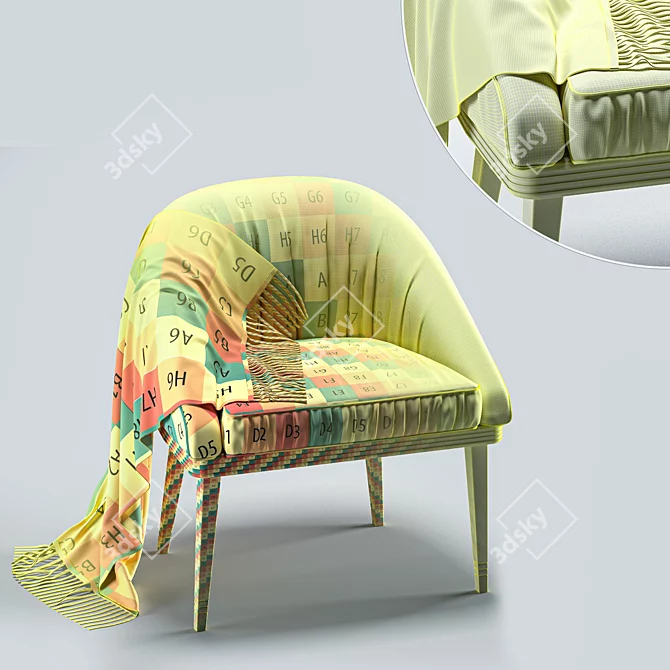  Q-Relaxed Contemporary Chair 3D model image 4