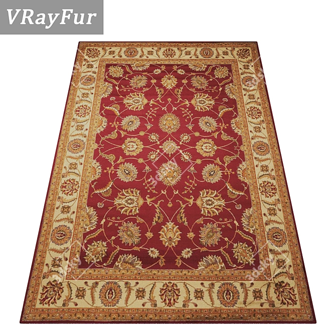 High-Quality Carpet Set 3D model image 2