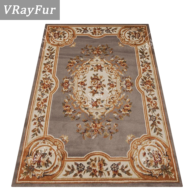 High-Quality Carpet Set with Multiple Textures 3D model image 2