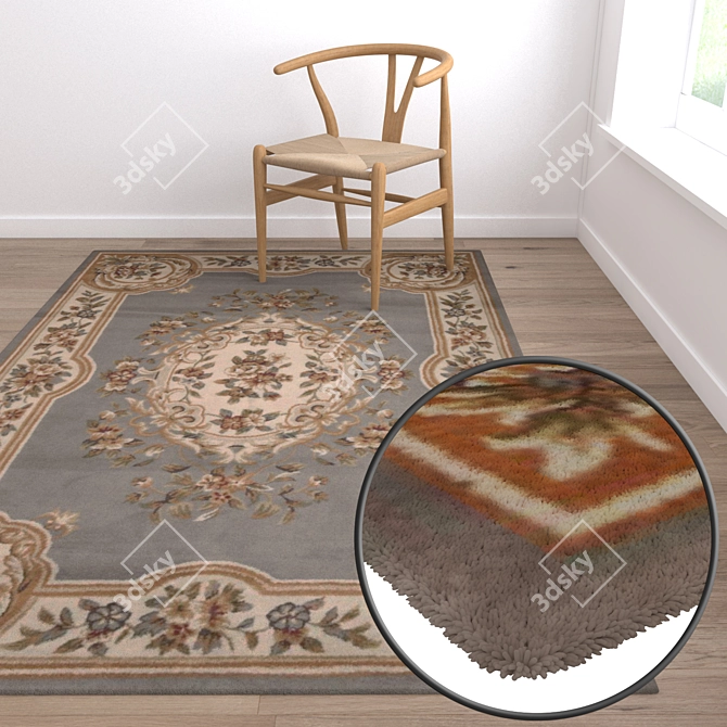 High-Quality Carpet Set with Multiple Textures 3D model image 5