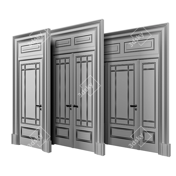 Classic Doors Collection 3D model image 3