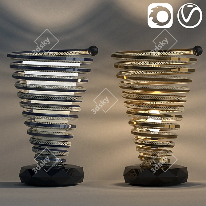 Elegant Illumination Set   Floor Light 001 3D model image 1