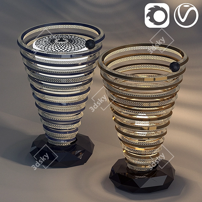 Elegant Illumination Set   Floor Light 001 3D model image 2