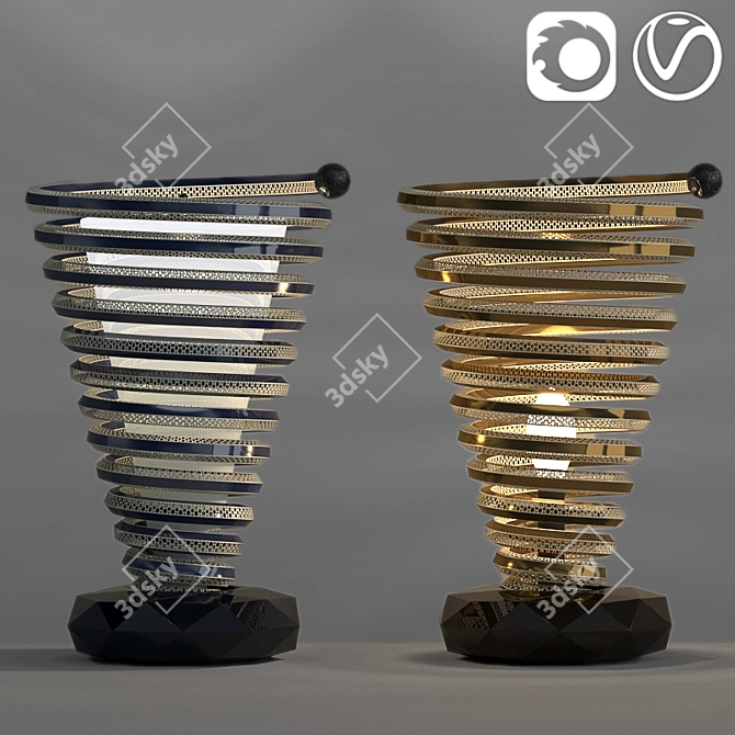 Elegant Illumination Set   Floor Light 001 3D model image 4