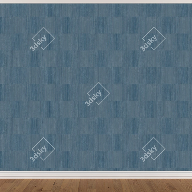 Seamless Wallpaper Set in 3 Colors 3D model image 2