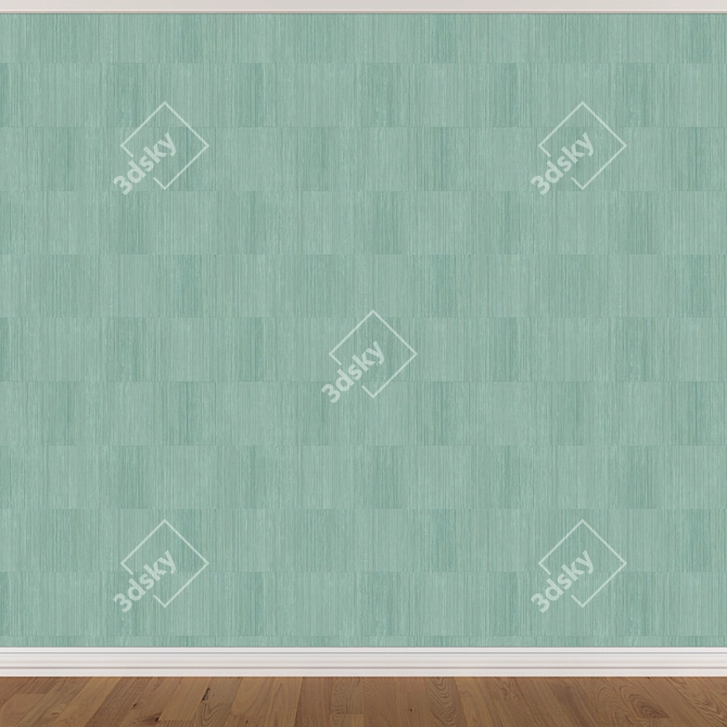 Seamless Wallpaper Set in 3 Colors 3D model image 4