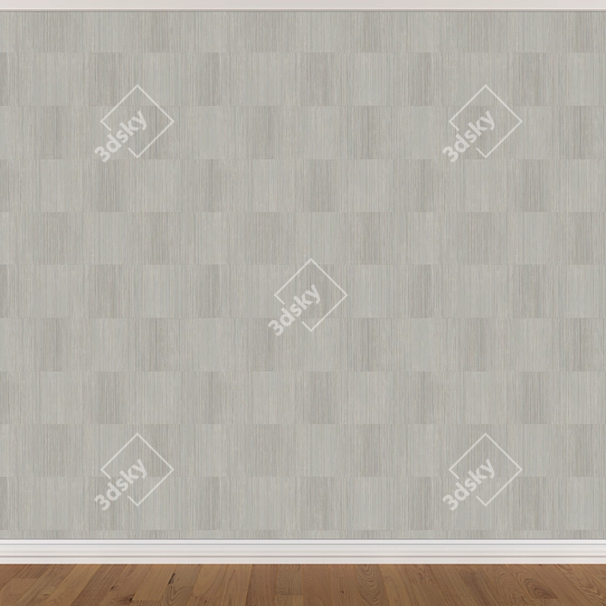 Seamless Wallpaper Set - 3 Colorful Options 3D model image 3