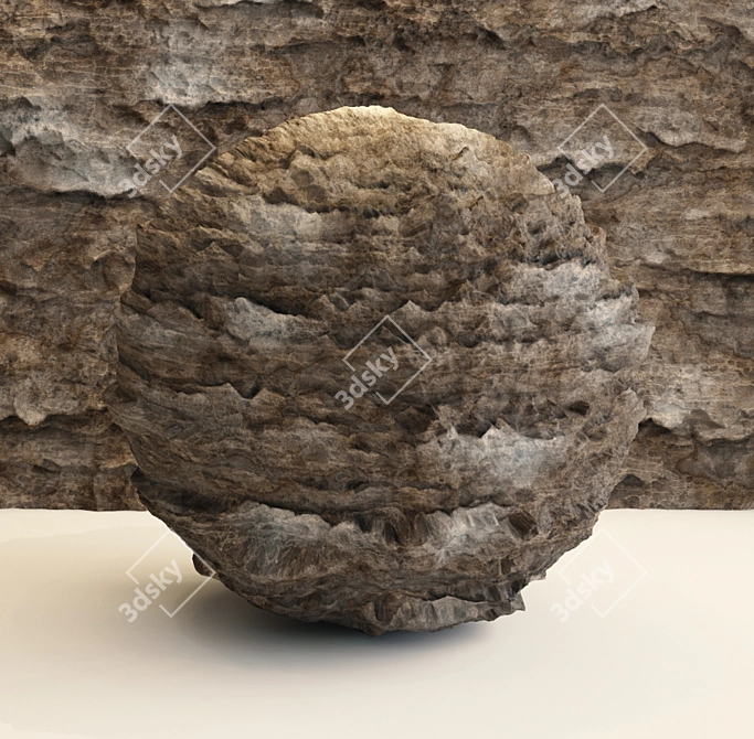 Brown Stone 4k VRAY Rock 3D model image 4