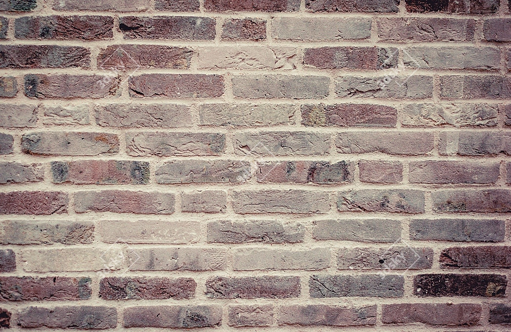 Vintage Brick Texture 3D model image 1