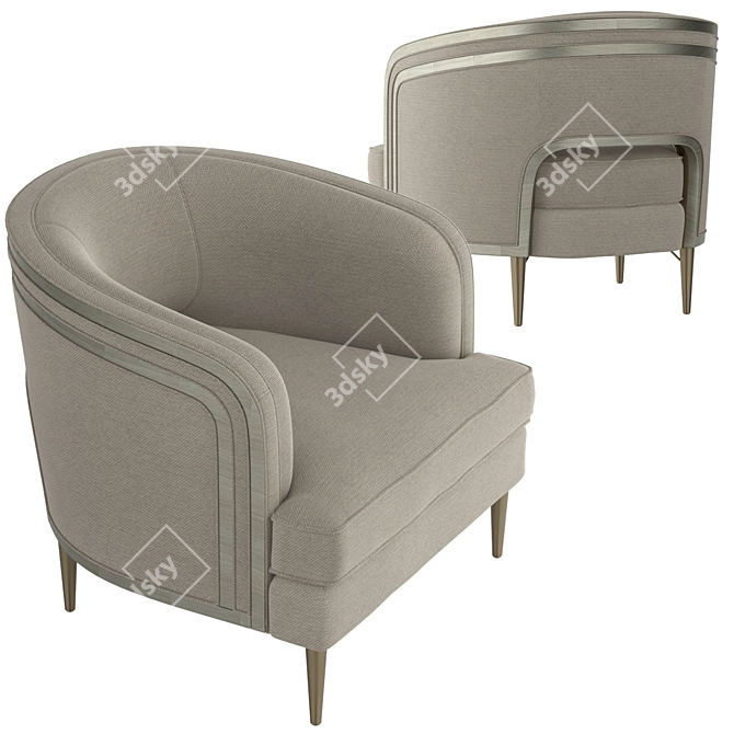 Caracole Tranquil Accent Chair 3D model image 2