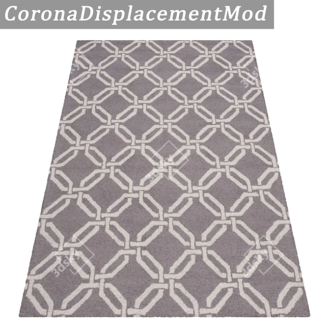 Luxury Carpets Set 1107 - High-Quality Textures 3D model image 4