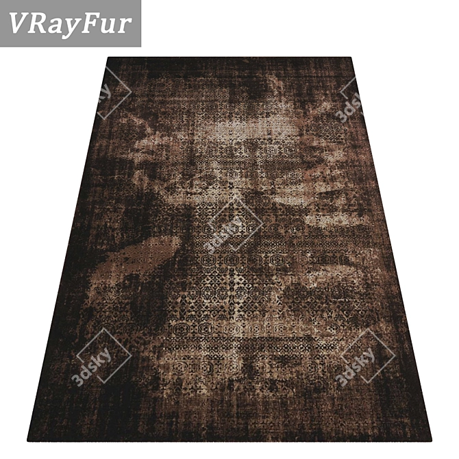 Deluxe Textured Carpet Set 3D model image 1