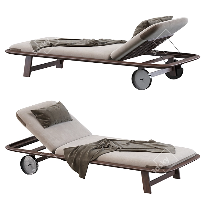 10th Tellaro Sun Lounger: Timeless Italian Design 3D model image 1