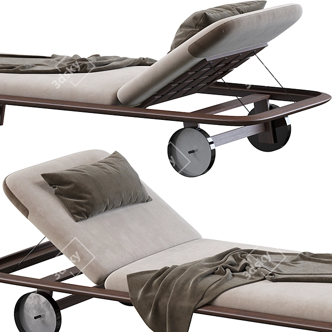 10th Tellaro Sun Lounger: Timeless Italian Design 3D model image 3