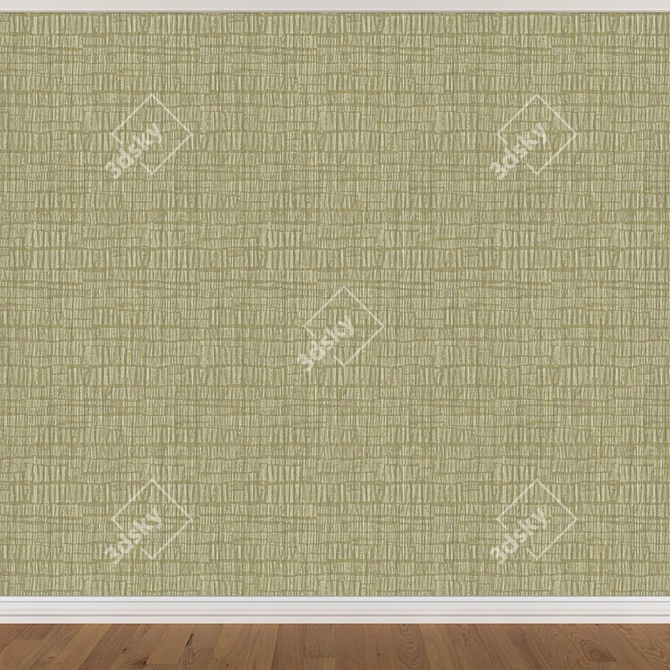 Seamless Wallpaper Set - 3 Colors 3D model image 3