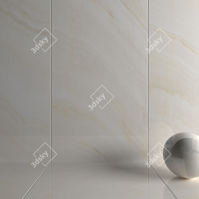 Museum Lumina B Wall Tiles: HD Textures & Multi-texture Design 3D model image 3