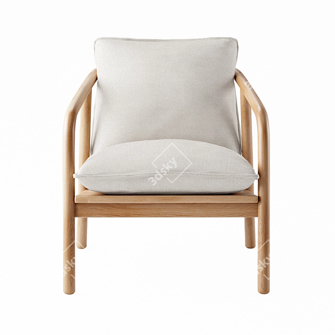 Scandi Frame Laurel Chair 3D model image 2