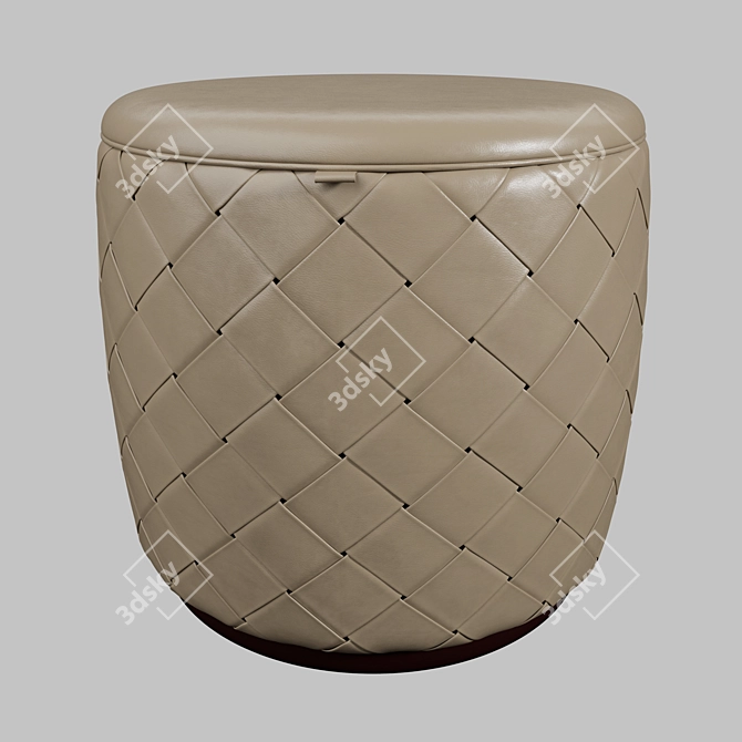 Luxurious Grant de luxe Pouffes 3D model image 3